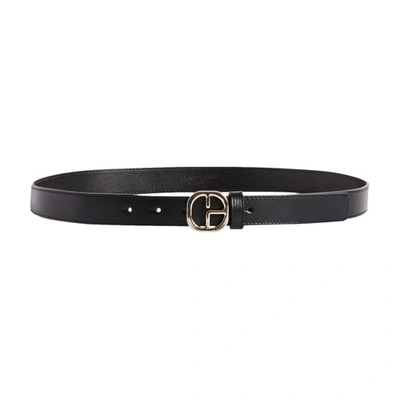 Claudie Pierlot Leather Belt In Schwarz