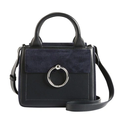 Claudie Pierlot Bleus Anouck Suede Shoulder Bag