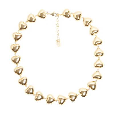 Claudie Pierlot Golden Brass Heart Necklace