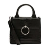 Claudie Pierlot Mini Leather Anouck Cross-body Bag In Schwarz