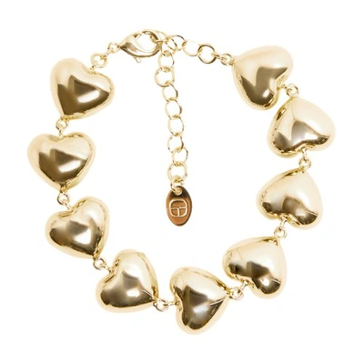 Claudie Pierlot Golden Brass Heart Bracelet