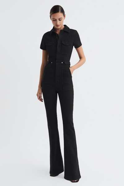 GOOD AMERICAN GOOD AMERICAN DENIM BOOTCUT JUMPSUIT