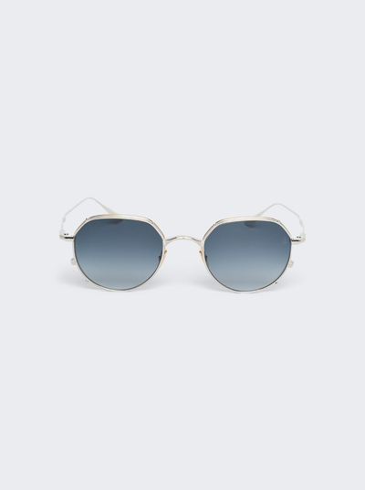 Jacques Marie Mage Hartana Round Sunglasses In Silver