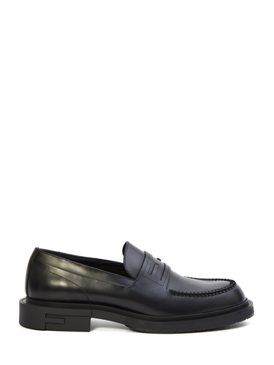 Fendi Loafer Vitello Abrasivato In Black