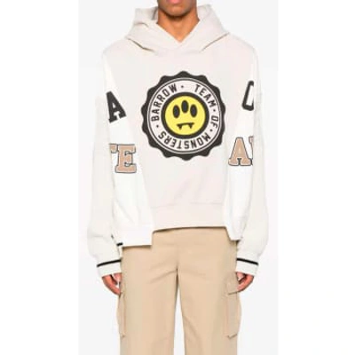 Barrow Unisex Off-white Cotton Hoodie In Neturals