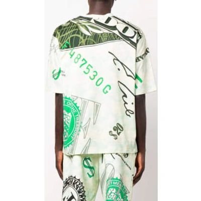 Moschino Dollar Print T Shirt Green