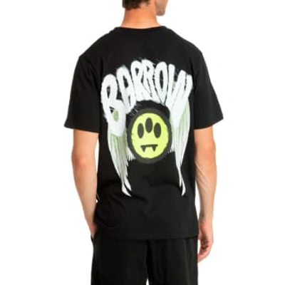 Barrow T -shirt With Logo And Graphic Print At The Rear In Black