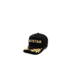 Dsquared2 Black 24-7 Star Baseball Cap In Gold