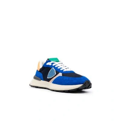 Philippe Model Paris Antibes Leather Low-top Sneakers In Blue