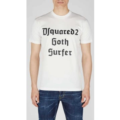 Dsquared2 'd2 Goth Surfer' T-shirt In White