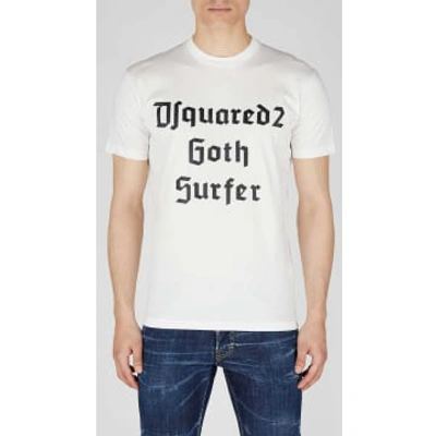 Dsquared2 Goth Surfer Short-sleeve T-shirt In White