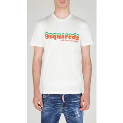 Dsquared2 Logo-print Cotton T-shirt In White