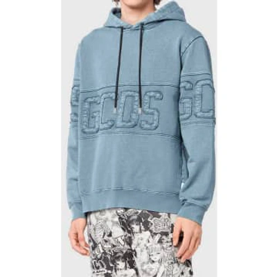 Gcds Sweatshirt With Dyed Hoodie – L, Black