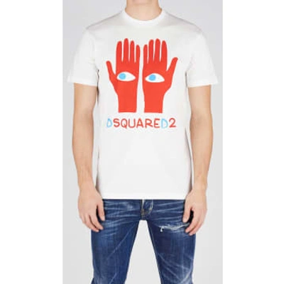 Dsquared2 Hand Logo-print T-shirt In White