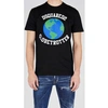 DSQUARED2 DSQUARED2 T-SHIRT WITH GLOBETROTTER GRAPHIC PRINT – S, BLACK