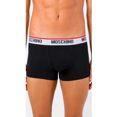 Moschino Men's 3-pack Basic Boxer Briefs In Black