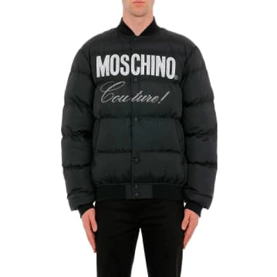 Moschino Couture Moschino Puffer Jacket Mens Moschino Logo Jacket