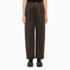 Burberry Straight-leg Cotton Trousers In Black
