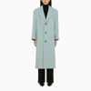 Ami Alexandre Mattiussi Ami Paris Aquamarine Single-breasted Coat In Blue