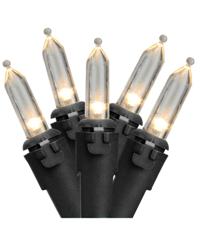 Northern Lights Northlight 100 White Led Mini Christmas Lights - 33ft Black Wire