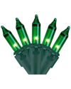 Northern Lights Northlight 100-count Green Mini Christmas Light Set 20.25ft White Wire In Green