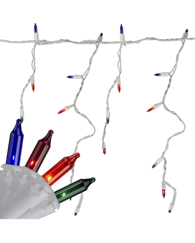 Northern Lights Northlight Set Of 150 Multi-color Mini Icicle Christmas Lights 3in Spacing - White Wire