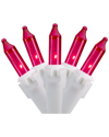 Northern Lights Northlight 100-count Pink Mini Christmas Lights - 20.25ft White Wire In Pink