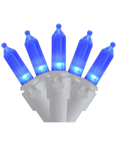 Northern Lights Northlight 100 Blue Led Mini Christmas Lights - 33ft White Wire