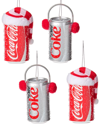 KURT ADLER KURT ADLER 3.5IN COCA-COLA & DIET COKE CAN ORNAMENTS