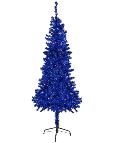 Northlight 6ft Pre-lit Blue Artificial Tinsel Christmas Tree
