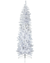 Northlight 6.5ft Pre-lit Woodbury White Pine Pencil Christmas Tree