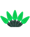 Northlight 70-count Green Faceted C6 Led Christmas Light Set