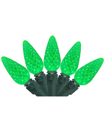 Northlight 70-count Green Faceted C6 Led Christmas Light Set