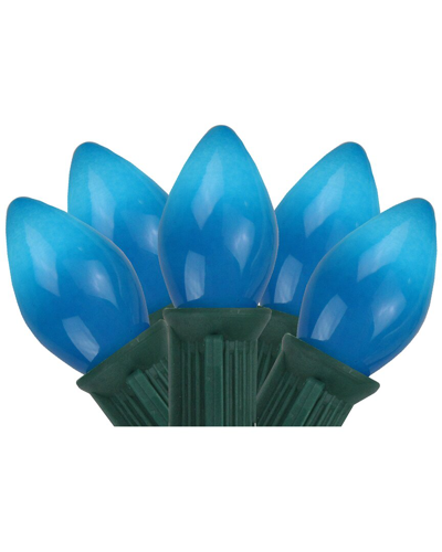 NORTHLIGHT NORTHLIGHT 24FT 25-COUNT BLUE C7 OPAQUE CHRISTMAS LIGHT SET