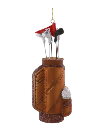 Cody Foster & Co. Golf Bag Ornament In Brown