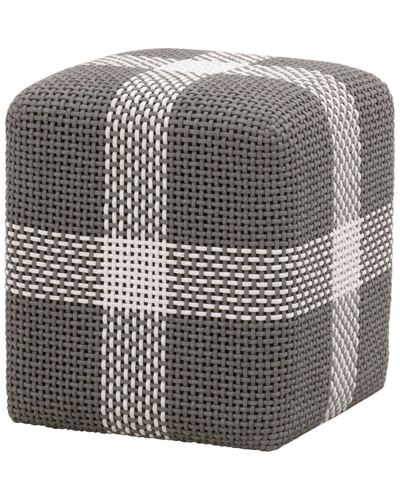 Essentials For Living Cross Accent Cube In Grey