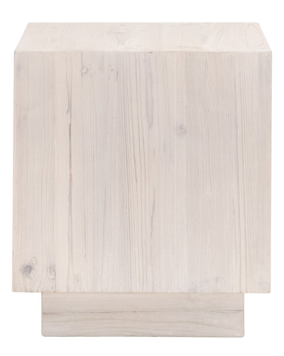 Essentials For Living Montauk End Table In White