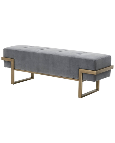 Essentials For Living Fiona Upholstered Bench In Grey