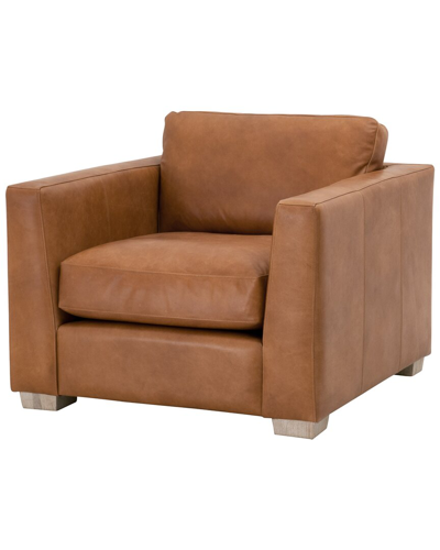 Essentials For Living Hayden Taper Arm Sofa Chair In Brown