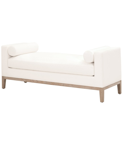 Essentials For Living Keaton Upholstered Bench In White