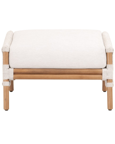 Essentials For Living Bacara Footstool In White