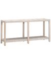 Essentials For Living Wrap Outdoor Console Table In Brown