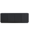 Abraham + Ivy Hanson Rectangular Stand For Tvs Up To 75in In Black