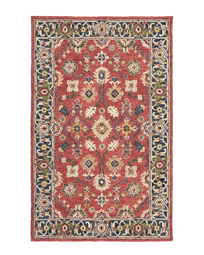 Stylehaven Artistry Bohemian Hand-crafted Wool Area Rug In Red