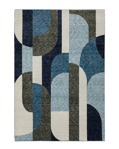 Stylehaven Serene Contemporary Geometric Area Rug In Blue