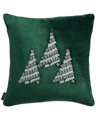Safavieh Winter Tree Pillow In Green