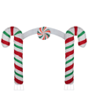 Shop Northlight 7ft Lighted Double Candy Cane Archway Outdoor Christmas Arch