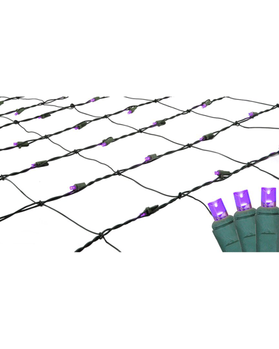 Northlight 4x6ft Led Wide Angle Net Style Christmas Lights In Purple
