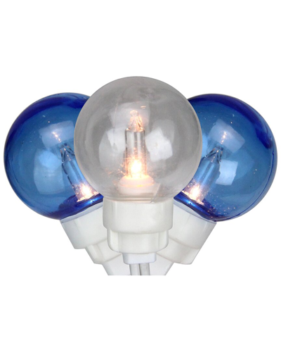 Northlight 100-count Blue & Clear G30 Globe Icicle Patio Lights