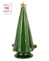 VIETRI FORESTA GREEN MEDIUM TREE WITH SWIRL WITH $30 CREDIT